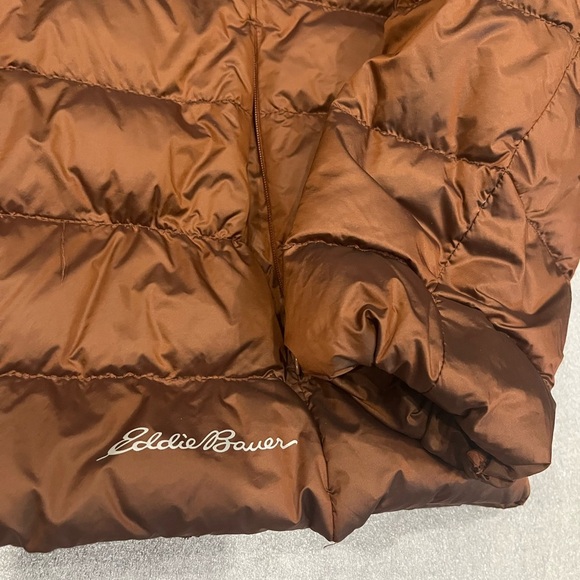 [XL]Eddie Bauer Women's Brown Cirruslite Down Puffer Jacket - Picture 5 of 9